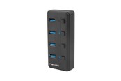 USB hub - Natec NHU-1557 Hub USB 3.0 Mantis2 4-ports USB hub - 4 - USB 3.2 - Czarny - NHU-1557