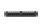 Akcesoria sieciowe - Lanberg PPU5-9012-B - patch panel - 1U - 10" - PPU5-9012-B