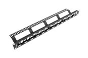 Akcesoria sieciowe - Lanberg PPKS-1224-B - patch panel (blank) - 1U - 19" - PPKS-1224-B