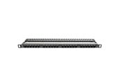 Akcesoria sieciowe - Lanberg PPU6-0024-B Patch Panel 24-Port 0.5U 19" Cat6 Black - PPU6-0024-B