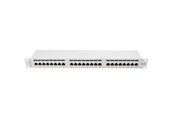 Akcesoria sieciowe - Lanberg PPS6-1024-S 24-Port Patch Panel 1U 19" Cat6 Shielded Grey RAL7035 - PPS6-1024-S