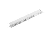 Akcesoria sieciowe - Lanberg AK-1201-S 19" Cable Management Panel Type A 1U Grey - AK-1201-S