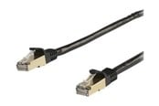 Kabel sieciowy - StarTech.com 10m CAT6a Ethernet Cable - Black RJ45 Shielded Cable Snagless - patch cable - 10 m - black - Czarny - 10m - 6ASPAT10MBK