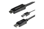 Kabel wyświetlacza - StarTech.com 3m HDMI to DisplayPort Adapter Cable with USB Power - 4K 30Hz Active HDMI to DP 1.2 Converter (HD2DPMM3M) - video cable - DisplayPort / HDMI - 3 m - HD2DPMM3M