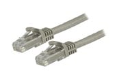 Kabel sieciowy - StarTech.com 7.5 m CAT6 Cable - Grey Patch Cord - Snagless - ETL Verified - patch cable - 7.5 m - grey - Szary - 7.5m - N6PATC750CMGR