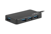 USB hub - Natec MOTH - hub - 4 ports USB hub - 4 - USB 3.2 - Czarny - NHU-1342