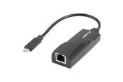 Adapter Sieciowy (karta sieciowa, serwer druku, itp.) - Lanberg NC-1000-02 USB-C 3.1 to RJ45 Ethernet Adapter - NC-1000-02