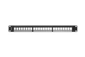 Akcesoria sieciowe - Lanberg PPKS-1024-B Patch Panel Blank 24-Port 1U for Keystone Modules Black - PPKS-1024-B