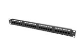 Akcesoria sieciowe - Lanberg PPU6-1024-B - patch panel - 1U - 19" - PPU6-1024-B
