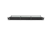 Akcesoria sieciowe - Lanberg PPU6-1048-B 48-Port 1U 19" Cat.6 UTP Patch Panel Black - PPU6-1048-B