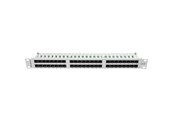 Akcesoria sieciowe - Lanberg PPU6-1048-S 48-Port Patch Panel 1U 19" Cat6 Grey RAL7035 - PPU6-1048-S