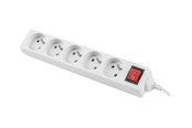 Kabel zasilający (zewnętrzny) - Lanberg - power strip - PS1-05E-0150-W