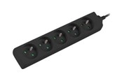 Kabel zasilający (zewnętrzny) - Lanberg - power strip - PS0-05E-0300-BK