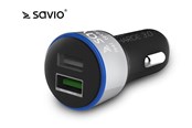 Telefon - Adapter i Ladowarka - Savio SA-06/B car power adapter - SA-06/B