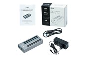 USB hub - I-Tec USB 3.0 Charging HUB 7-Port - 36W - USB 3.0 USB hub - 7 - Szary - U3CHARGEHUB7