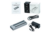 USB hub - I-Tec USB 3.0 Charging HUB - 10-Port - Type-A - 48W USB hub - 10 - Szary - U3CHARGEHUB10