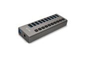 USB hub - I-Tec USB-A Charging HUB 10 port + Power Adapter 48 W USB hub - 10 - Szary - U3CHARGEHUB10