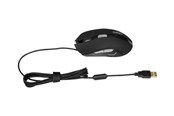 Myszka - iBOX Aurora A-1 Optical Wired USB Mouse Gaming - Myszy - Optyczny - 6 - Czarny - IMOGS9031