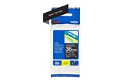 Papier, papier fotograficzny i etykiety - Brother TZE365 / TZe-365 White on Black Ribbon (36mm x 8m) - TZE365