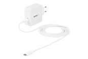 Telefon - Adapter i Ładowarka - StarTech.com USB C Wall Charger - 60W PD 1m cable - Portable Travel USB Type C Fast Charge Universal Laptop Adapter - USB IF/CE Certified (WCH1CEU) power adapter - WCH1CEU