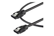 Kabel SATA & ATA - StarTech.com 0.3 m Round SATA Cable - Latching Connectors - 6Gbs SATA Cable - SATA cable - 30 cm - SATRD30CM