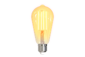 Inteligentny dom - Deltaco SMART HOME LED filament lamp E27 WiFI 2.4GHz 5.5W 470lm dimmable 220-240V white - SH-LFE27ST64