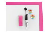 Konferencja i prezentacja - Rexel  Small Magnetic Whiteboard 58.5x43cm Pink - 2104177