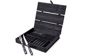 Zastawa stolowa - Gense Old Farmer Black steak/grill cutlery 12 pcs - 20149