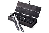 Zastawa stolowa - Gense Old Farmer Black steak/grill cutlery 4 pcs - 7319011065506