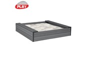 Zabawki na zewnatrz - Nordic Play Sandbox WPC 120x120x24 cm - 210-942