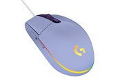 Myszka - Logitech G203 LIGHTSYNC - Lilac - Myszka do gier - Optyczny - 6 - Fioletowy z RGB - 910-005853