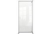 Przegroda biurowa - Nobo Przegroda podłogowa PremPlus akrylowa nadstawka 80x180cm - 1915519