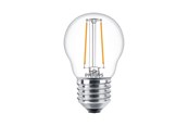 Zarówka LED - Philips Żarówka światła LED Classic Mini-ball 2W/827 (25W) Clear E27 - 929001238755