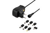 Ladowarka do laptopa - Deltaco AC Adapter 230V to 3-12 V DC 600mA 6 Interchangeable Connectors - PSR-06A