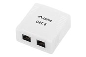 Akcesoria sieciowe - Lanberg OU6-0002-W - network surface mount box - OU6-0002-W