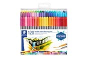 Materialy hobbystyczne - Staedtler Długopis z końcówką fibrową 2 końcówki / portfel 120 szt. - 3200 TB120