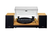 Gramofon - Lenco LS-300WD - Record Player with Bluetooth® and two separate speakers - Wood - Gramofon Brązowy - LS-300WOOD