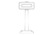 Akcesoria komputerowe - Zebra MP6000 ACCESSORY POLE DISPLAY MNTR - MX201-SI00WW