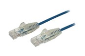 Kabel sieciowy - StarTech.com 1.5m CAT6 Cable - Blue Slim CAT6 Patch Cord - Snagless - LSZH - patch cable - 1.5 m - blue - Niebieski - 1m - N6PAT150CMBLS