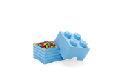 Pokój dzieciecy - LEGO Pudełko do przechowywania z 4 wypustkami, jasno- niebieskie - 40031736
