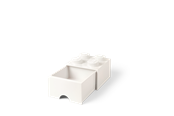 Pokój dzieciecy - LEGO Pudełko- szuflada do przechowywania, z 4 wypustkami, białe - 40051735