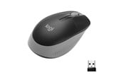 Myszka - Logitech M190 Full-size Wireless Optical PC Mouse - Mid Grey - Myszy - Optyczny - 3 - Szary - 910-005906