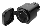 Inteligentny dom - Deltaco SMART HOME outdoor plug WiFi IP44 1xCEE 7/3 13A black/green - SH-OP01