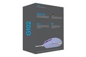 Myszka - Logitech G102 LIGHTSYNC - Lilac - Myszka do gier - Optyczny - 6 - Fioletowy z RGB - 910-005854