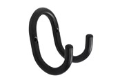 Wsporniki i zawiasy - Home>it Hat hook double A3 - black - 10013