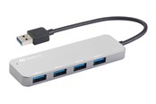 USB hub - Sandberg 4-Port USB 3.0 Hub USB hub - 4 - USB 3.0 - Srebrny - 333-88