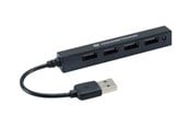 USB hub - HUBBIES HUBBIES05B USB hub - 4 - Czarny - HUBBIES05B