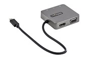 Stacja dokująca - StarTech.com USB-C Multiport Adapter - USB 3.1 Gen 2 Type-C Mini Dock - USB-C to 4K HDMI or 1080p VGA - 10Gbps USB-A & USB-C Ethernet - docking station - VGA HDMI - DKT31CHVL