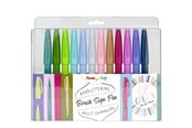 Przybory do pisania i rysowania - Pentel SES15C-12 Brush Sign Pen sæt NEW - SES15C-12
