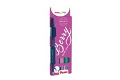 Przybory do pisania i rysowania - Pentel SES15B-4 Brush Sign Pen BERRY set - SES15B-4